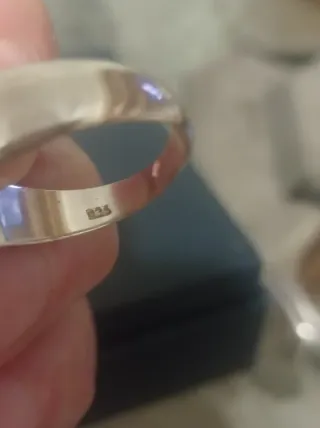 Anello Argento Ambra Vintage Donna