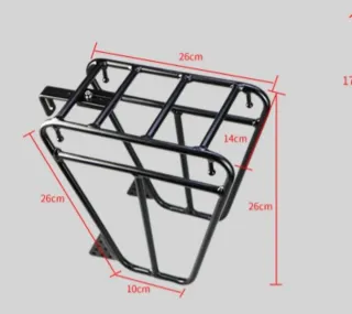 Portabultos delantero bici