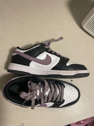 Nike Dunk Low Negro Blanco Morado