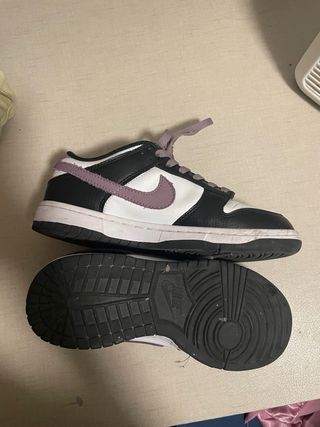 Nike Dunk Low Negro Blanco Morado