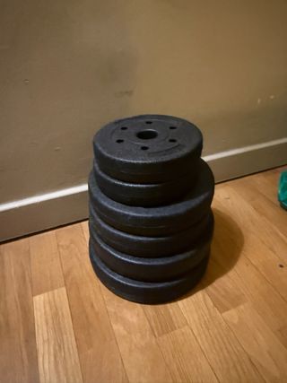 Discos de pesas gimnasio 2.5kg, 2kg y 1.25kg