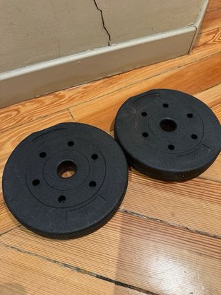 Discos de pesas gimnasio 2.5kg, 2kg y 1.25kg