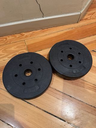 Discos de pesas gimnasio 2.5kg, 2kg y 1.25kg