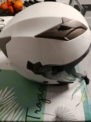 Casco Moto Scooter Blanco YEMA