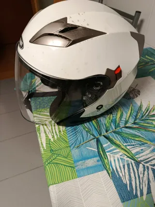 Casco Moto Scooter Blanco YEMA