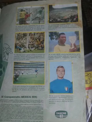 Álbum Fútbol en Acción Danone 82