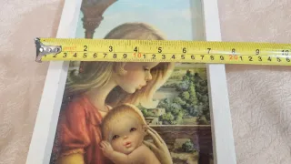 Lámina vintage Madre e hijo enmarcada Altarriba