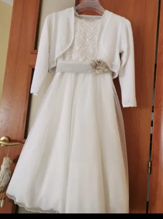 Vestido de Comunión Blanco Niña Marca TIZZAS