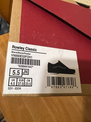 Zapatillas Vans Negras y Grises