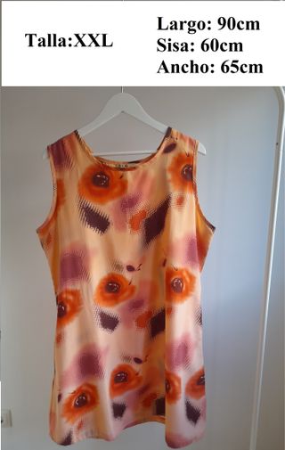 Vestido naranja de tirantes