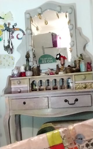 Tocador de maquillaje vintage