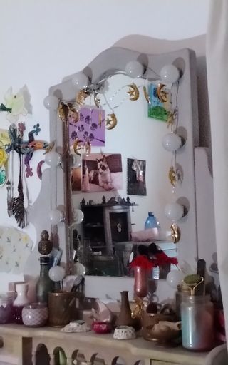 Tocador de maquillaje vintage