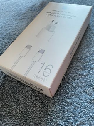 Cargador Rápido Apple 35W Completo Tipo C