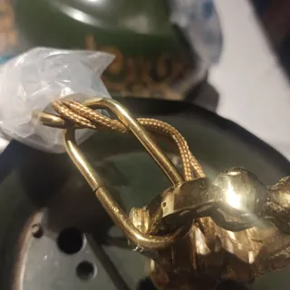 Lámparas de techo Valentí verdes y doradas