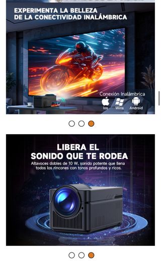 Proyector Alwtniet Android 13 Nativo 1080P