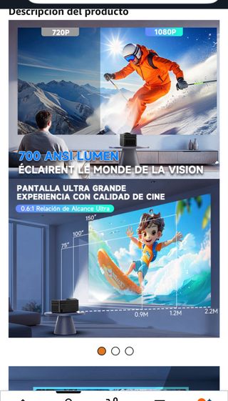 Proyector Alwtniet Android 13 Nativo 1080P