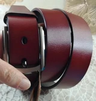 Cinturón Cuero Marrón Hombre 130cm