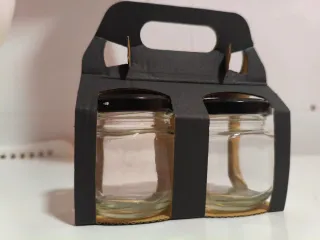 39 expositores troquelados para agrupar 2 botes