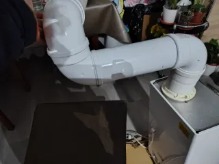 Codo Coaxial 90° Calentador Estanco Blanco 60/100