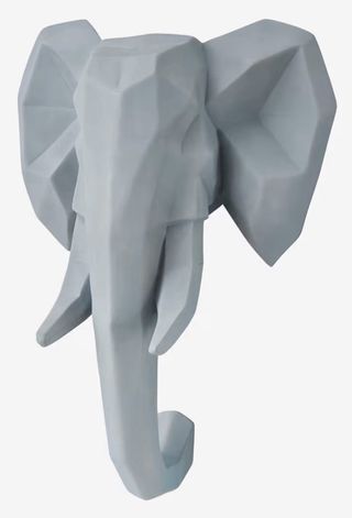 Lámpara pared elefante geométrico gris