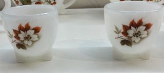 Ensaladera y 2 hueveras Arcopal vintage