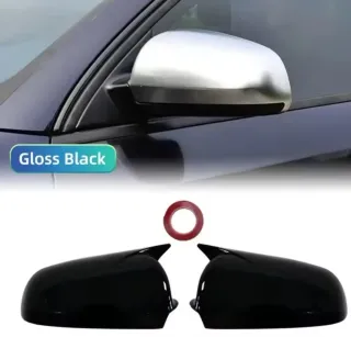 Cubiertas Espejo Audi Negro Brillante