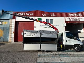 Alquiler Camión 3500 kg Basculante y Grúa Ocaña