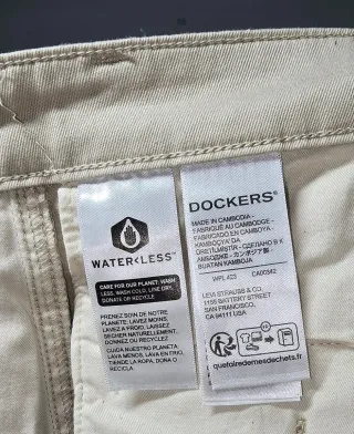 Pantalón Dockers Caqui Algodón Elastano