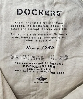 Pantalón Dockers Caqui Algodón Elastano