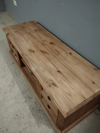 Mueble TV mexicano madera maciza