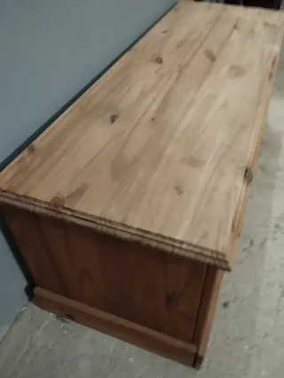 Mueble TV mexicano madera maciza