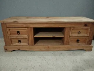 Mueble TV mexicano madera maciza