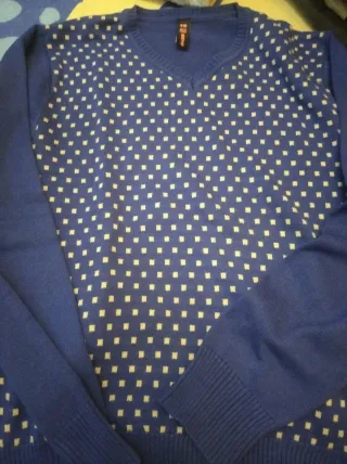 Jersey niño azul talla 16