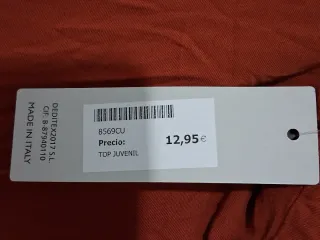 Camisola naranja con botones