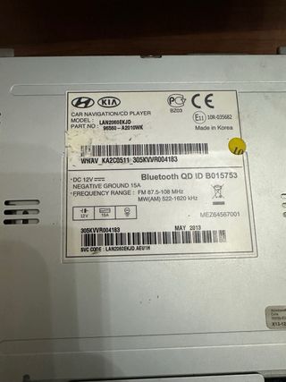 Radio Navegador Kia Ceed