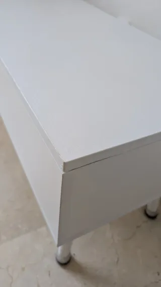 Mesa de centro elevable blanca