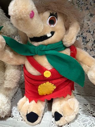 Peluche Mamut, Alce, Tigre Dientes Sable y Pato