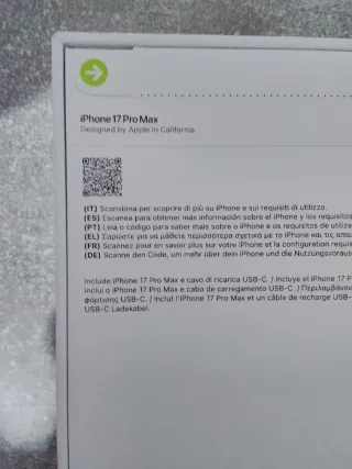 iPhone 17 Pro Max 256 GB Sin abrir