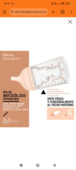 4 Biberones Suavinex Zero Zero Anticolicos