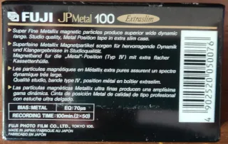 Lotto 4 Musicassette FUJI JP Metal 100