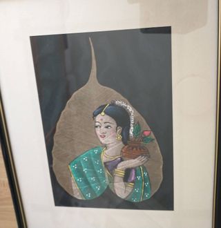 Quadretti indiani su foglia