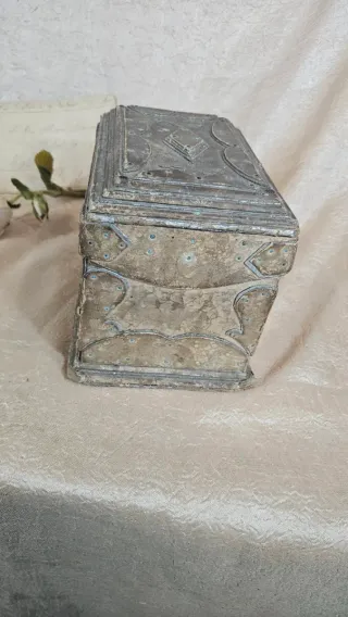 Antigua Caja Joyero Cofre Siglo XIX