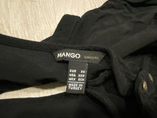 Vestido Negro Mango Talla XS