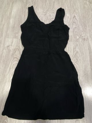 Vestido Negro Mango Talla XS