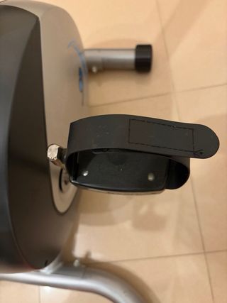 Bicicleta Estática Gris y Negra