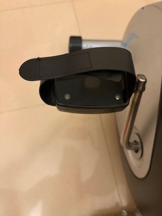 Bicicleta Estática Gris y Negra