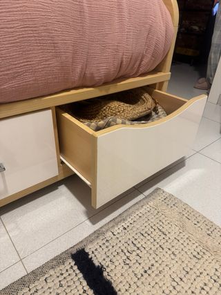 Cama nido madera maciza 4 cajones