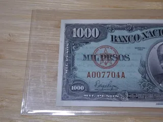 Billete 1000 Pesos Cuba 1950