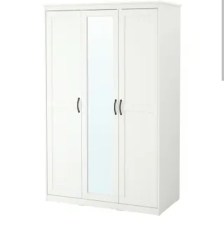 Armario blanco 3 puertas con espejo