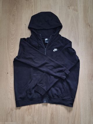 Sudadera Nike Negra con Cremallera